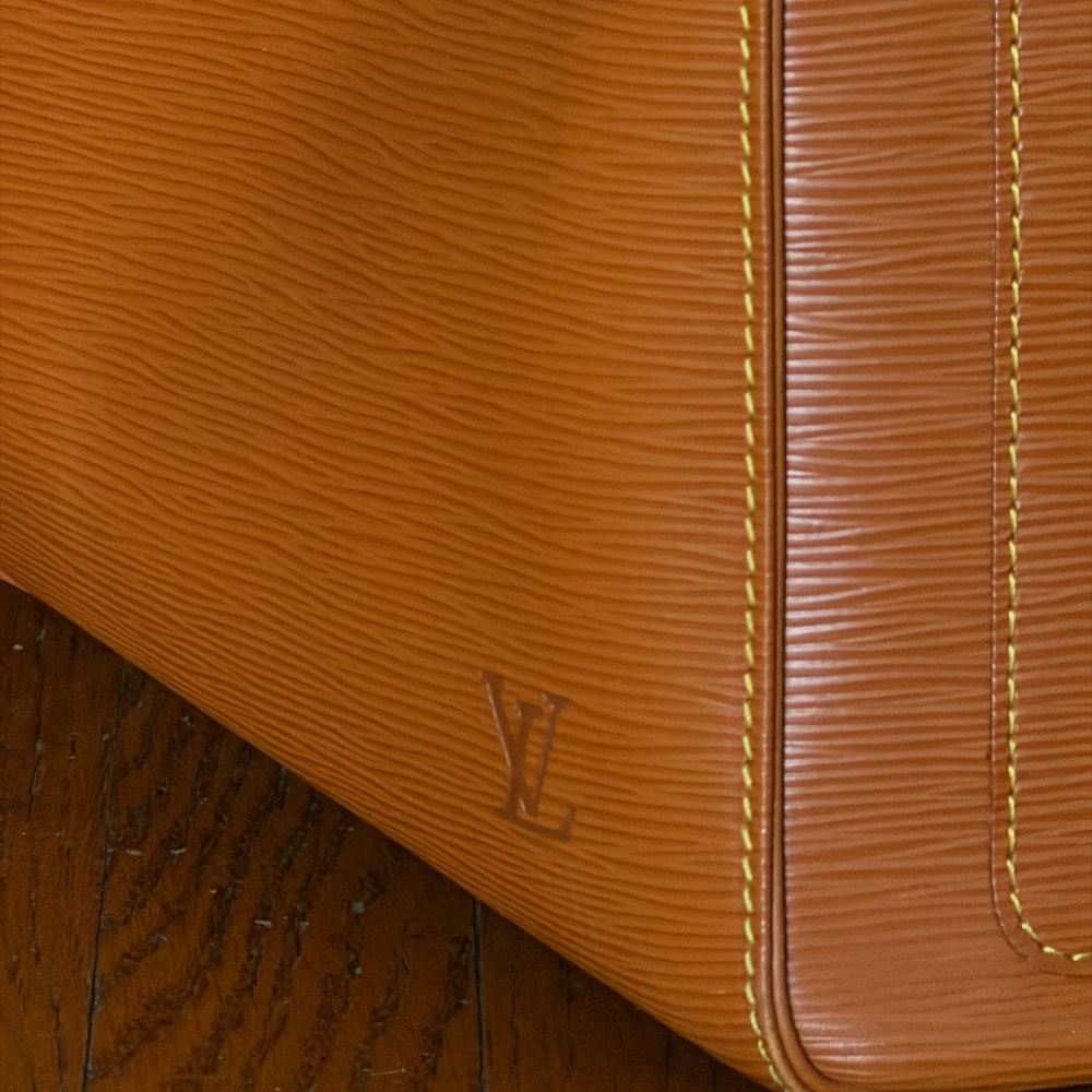 Louis Vuitton Tan Leather Duffel Bag - Picture 4 of 10